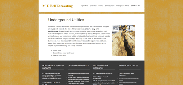 MT Bell Excavating - Screenshot #1
